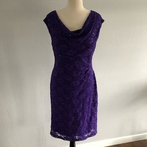 Purple sparkling dress